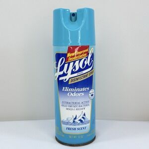 VTG Lysol Spray Fresh Scent 12 Oz 2001 No CFCs Aerosol Can HTF